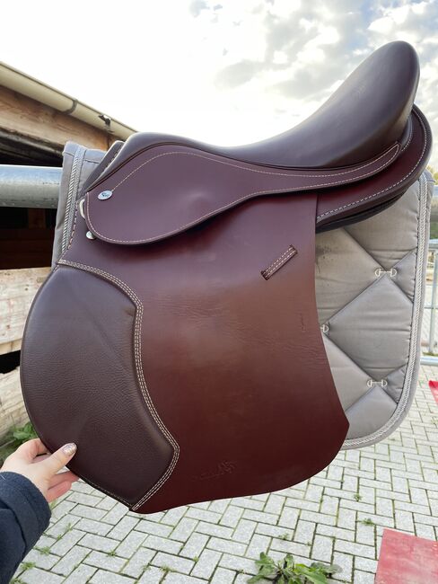 Hidalgo Lederbaum Sattel London GP VS 18“ Rot Braun wenig gebraucht, Hidalgo London GP, Aline Schubert, All Purpose Saddle, Brackeheim, Image 3