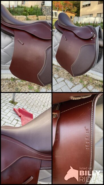 Hidalgo Lederbaum Sattel London GP VS 18“ Rot Braun wenig gebraucht, Hidalgo London GP, Aline Schubert, All Purpose Saddle, Brackeheim, Image 14