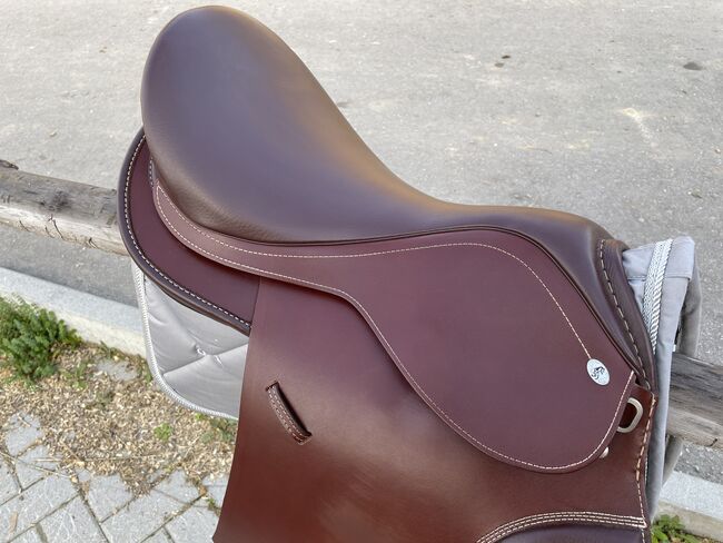 Hidalgo Lederbaum Sattel London GP VS 18“ Rot Braun wenig gebraucht, Hidalgo London GP, Aline Schubert, All Purpose Saddle, Brackeheim, Image 4