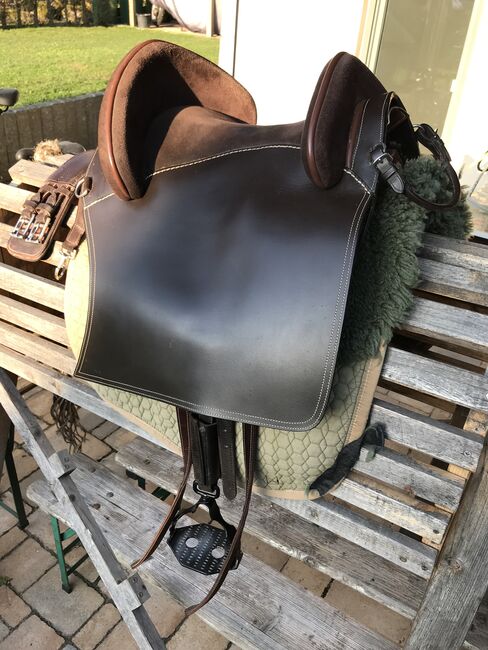 Hidalgo Spanischer Sattel Lederbaum 36cm mit Zubehör, Hidalgo unbekannt, evtl Carracas, Sandra Eismann , Baroque Saddle, Kronach, Image 13