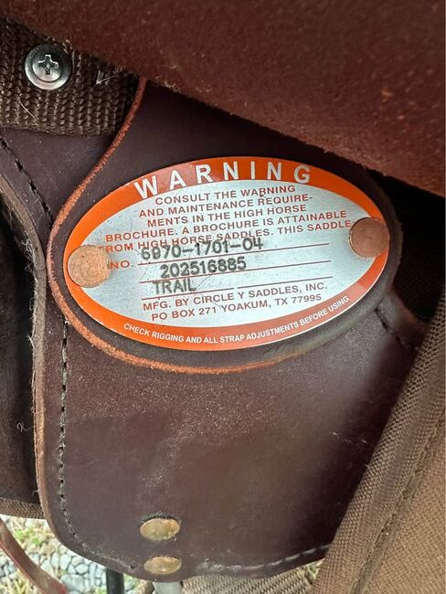 High Horse By Circle Y Gaited Tree 17” Saddle, Circle Y , rayp, Other, Indiana , Image 3