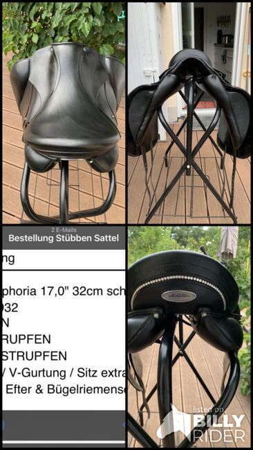 Hochwertiger Dressursattel von Stübben, Modell Euphoria 17“, Stübben Euphoria, Stefanie Emele, Dressage Saddle, Moosinning , Image 9