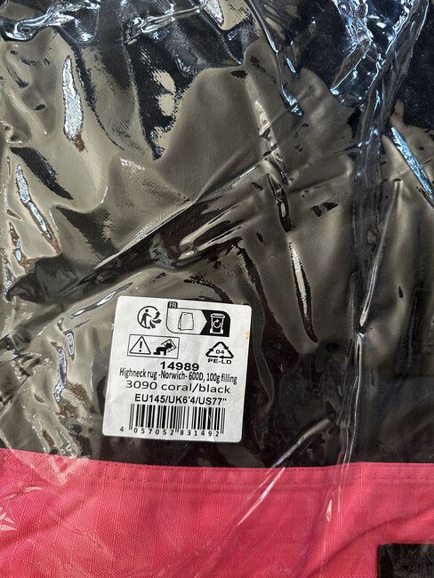 HKM 100g Decke Pink 145, HKM Highneck rug -Norwich- 600D, 100g filling, Schper , Derki dla konia, Barsinghausen, Image 2