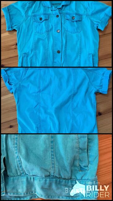 HKM Bibi und Tina Jeansjacke Türkis Voll verhext Gr. S, HKM Bibi und Tina, Pferdi, Koszulki i t-shirty, Ponitz, Image 4