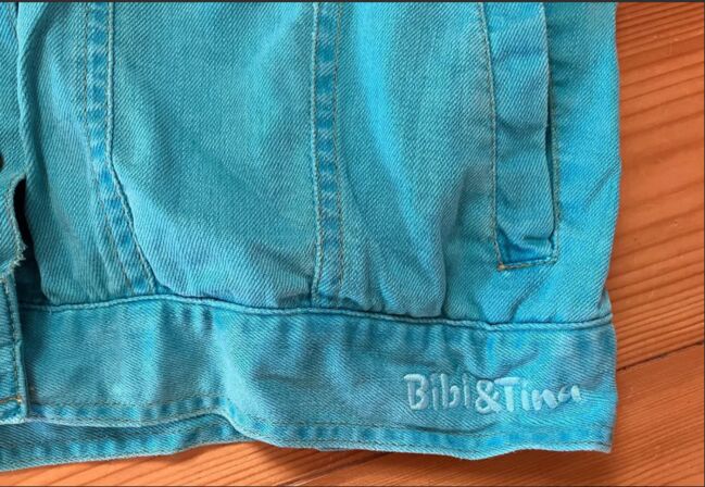 HKM Bibi und Tina Jeansjacke Türkis Voll verhext Gr. S, HKM Bibi und Tina, Pferdi, Shirts & Tops, Ponitz, Image 3
