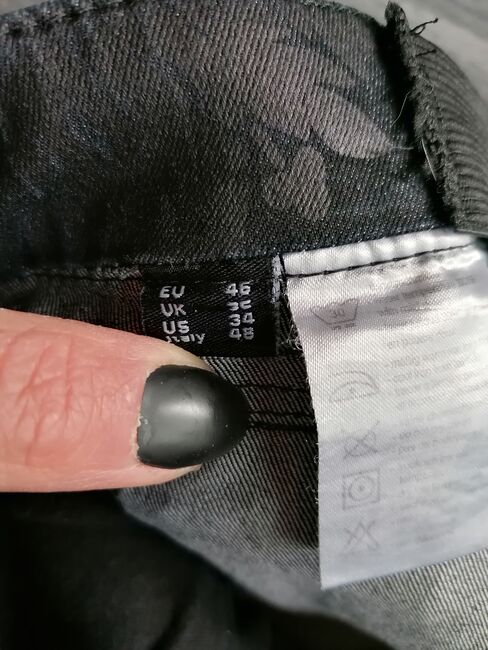 HKM Reithose Denim Black Flower, 46, HKM  Denim Black Flower , Stefanie Ziegler , Bryczesy, Crailsheim , Image 2