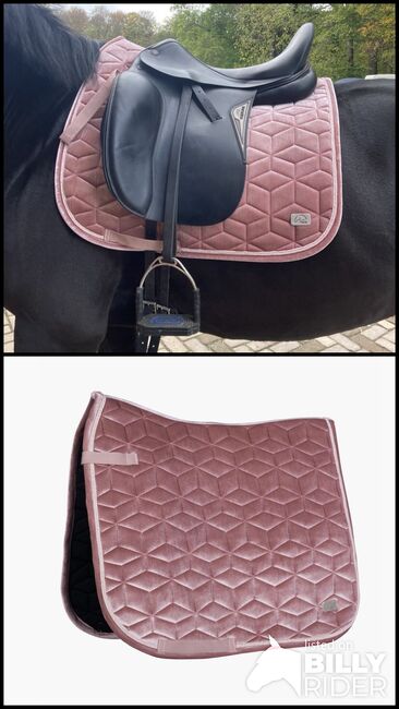 HKM Dressurschabracke Rosa, HKM  Mellow Velbet , Maya , Dressage Pads, Aachen, Image 3