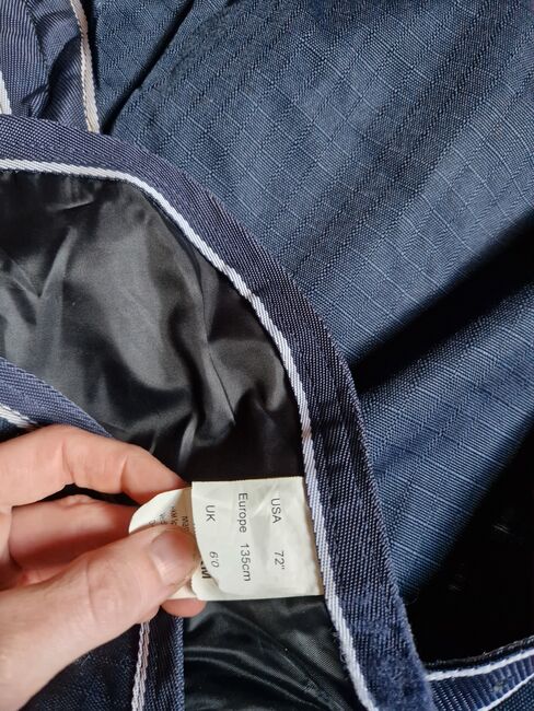 hkm highneck winterdecke 300g 135cm blau, Hkm Winterdecke, K. Werner, Horse Blankets, Sheets & Coolers, Westerwalsede, Image 3