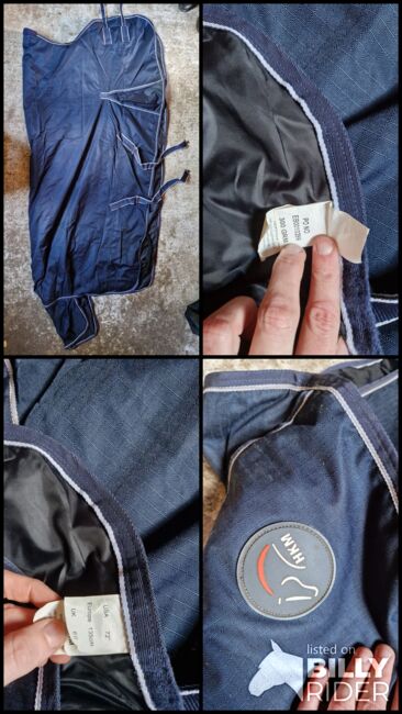 hkm highneck winterdecke 300g 135cm blau, Hkm Winterdecke, K. Werner, Horse Blankets, Sheets & Coolers, Westerwalsede, Image 7