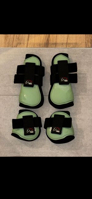 HKM SPRINGGAMASCHEN UND STREICHKAPPEN 4ER-SET GENUA, HKM, Charlotte, Tendon Boots, Panketal