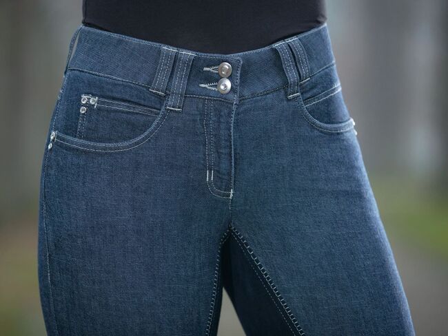 HKM Jeansreithose 42 Kunstleder-Vollbesatz Hochbund-/Highwaist Jeans Reithose, HKM, Anne, Breeches & Jodhpurs, Wahrenholz, Image 7