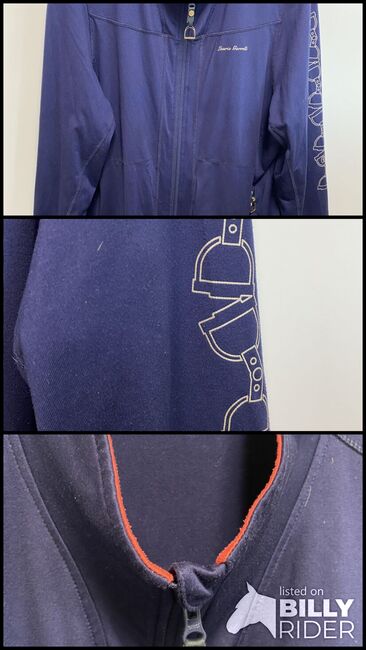 HKM, Lauria Garelli Sweatshirt Jacke, blau-pink, 44/46, HKM, Steffi, Riding Jackets, Coats & Vests, Olpe, Image 4