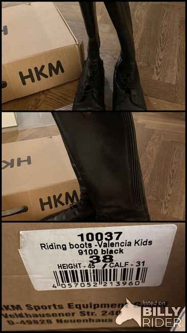 HKM Lederreitstiefel 38, Hkm Valencia, Isabel Maier, Riding Boots, Berg, Image 4