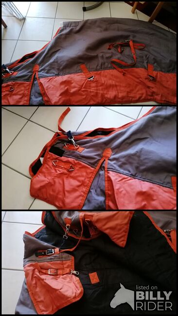 HKM Outdoor Decke 155cm orange/grau, HKM, Lalalu, Horse Blankets, Sheets & Coolers, Dormagen, Image 4