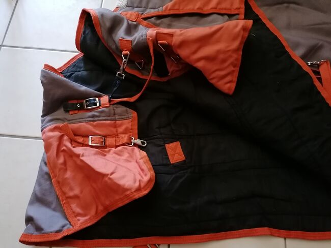 HKM Outdoor Decke 155cm orange/grau, HKM, Lalalu, Horse Blankets, Sheets & Coolers, Dormagen, Image 3