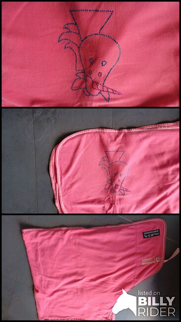 Abschwitzdecke HKM Pink mit Einhorn 155cm, HKM, Sylvia, Horse Blankets, Sheets & Coolers, Sulzbachtal, Image 4