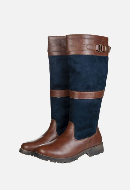 HKM Reitstiefel Meghan Winterstiefel braun navy 41 neu, HKM Meghan, Barbara , Riding Boots, Bogen, Image 3