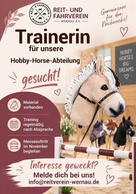Hobby Horsing Trainer/in gesucht, Beuck, Stellenangebote, Denkendorf