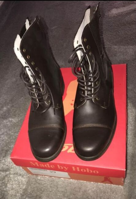 Hobo Stiefelette Reitschuh dunkelbraun 39 neu Reißverschluss hinten, Hobo Paris , Julia Alexandra, Sztyblety jeździeckie, Georgsmarienhütte, Image 2