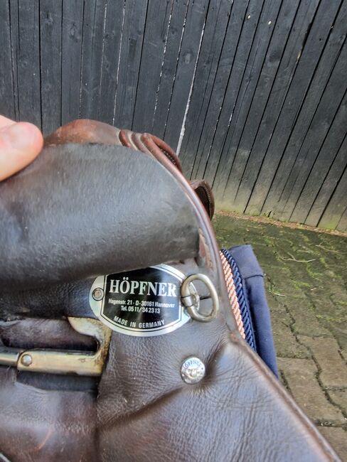 Höpfner springsattel 17 zoll mittlere kammer braun, Höpfner Springsattel , K. Werner, Springsattel, Westerwalsede, Abbildung 8