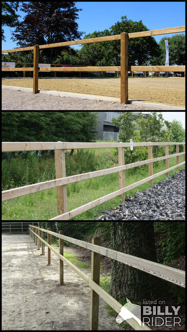 Holzzaun | Weidezaun Pferd | Zaun holz | Reitplatz Zaun, Rutjes Pferdeboxen und Zäune, Reitplatz, Goor, Abbildung 4