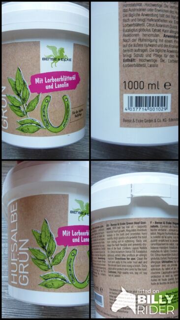 Huffett/Salbe grün 1000ml neu , Bense&Eicke, Bense&Eicke Huffett/Salbe, Astrid, Care Products, Marburg, Image 5