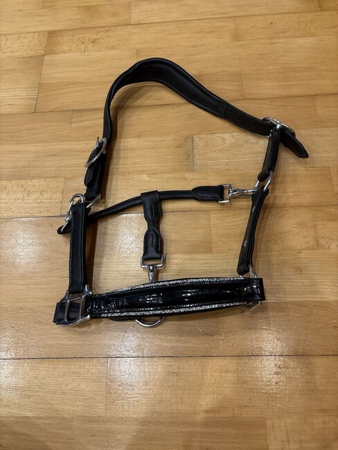 Bridlery Halfter Pony, schwarz Lack/ Glitzer - neu, Bridlery , Chantal Hartnagel, Halters, Feuchtwangen 