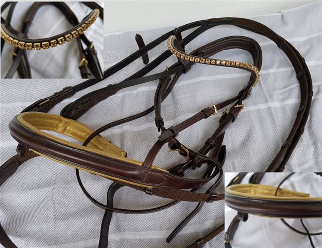 Neuwertige Trense Gr VB / COB ,schokobraun, Euroriding , YH , Bridles & Headstalls, Waltrop