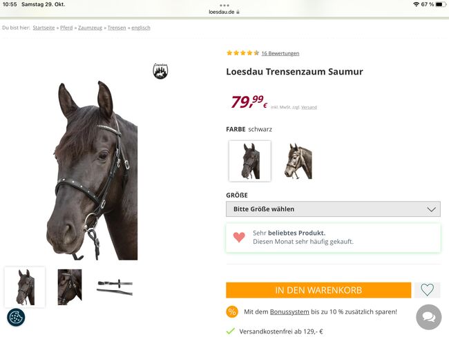 Trensenzaum Samur von Loesdau XF, Loesdau Samur, Josy, Bridles & Headstalls, Mintraching 