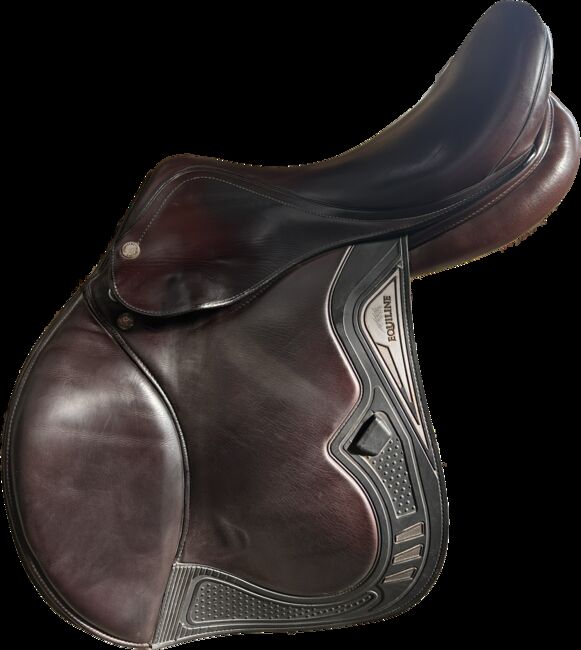 Springsattel Equiline Dynamic 17 Zoll Kammerweite M (33), Equiline Dynamic, Jessica Dahlmann, Jumping Saddle, Augsburg