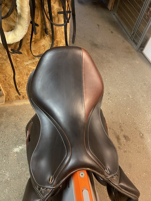Springsattel Erreplus CA 17 Zoll braun, Erre Plus CA (Christian Ahlmann), Caroline , Jumping Saddle, Wien, Image 5