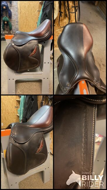 Springsattel Erreplus CA 17 Zoll braun, Erre Plus CA (Christian Ahlmann), Caroline , Jumping Saddle, Wien, Image 10
