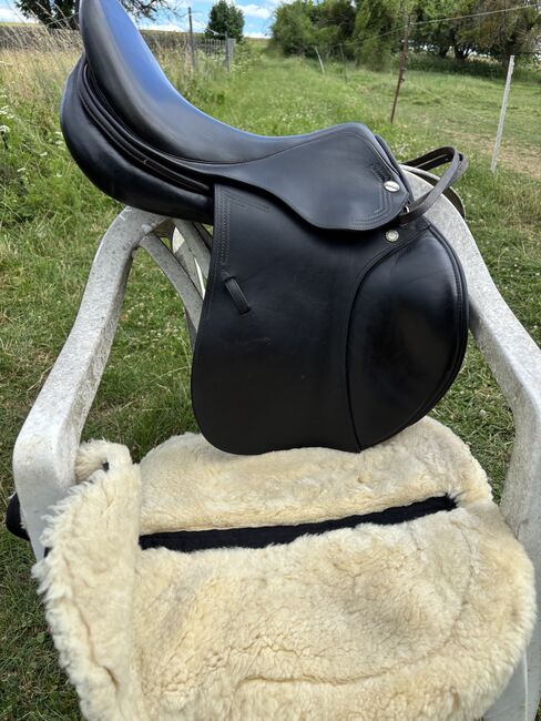 Springsattel, Euroriding/Prestige, Emilio TS, 17/33, kurze Auflage, Euroriding/ Prestige  Emilio TS, Privat, Jumping Saddle, Amt Creuzburg , Image 3