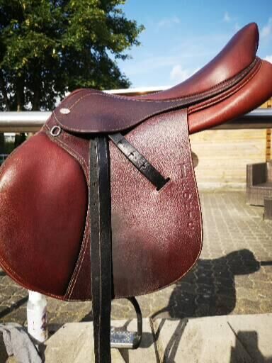 Springsattel Ikonic Pro 17" braun, Ikonic Pro, Jennifer Zimmermann, Jumping Saddle, Willingen, Image 13