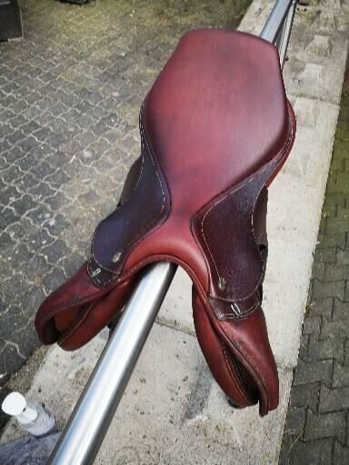 Springsattel Ikonic Pro 17" braun, Ikonic Pro, Jennifer Zimmermann, Jumping Saddle, Willingen, Image 9