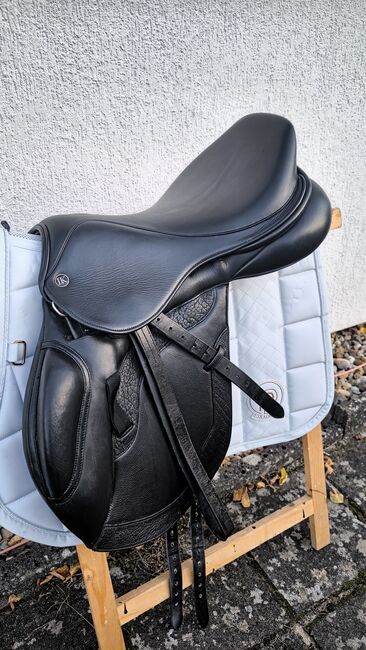 Springsattel Louisa koehne monoblat schwarz Glitzer 17,5 Zoll, Louisa koehne , Jassi , Jumping Saddle, Zossen , Image 9