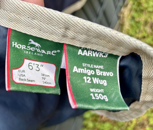 Horseware Amigo Bravo 12 Wug 150g 140cm, Horseware Amigo Bravo, Isabel , Horse Blankets, Sheets & Coolers, Bochum, Image 7