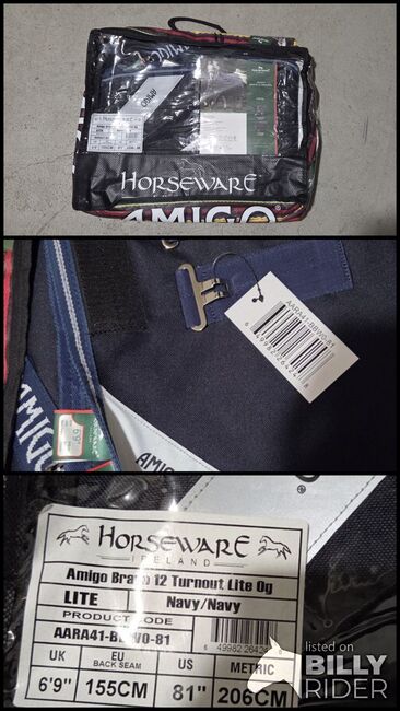 Horseware Amigo Bravo 12 Turnout Lite 0g 155cm navy, Horseware Amigo , Jacqueline, Pferdedecken, Oststeinbek, Abbildung 4