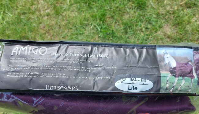 HORSEWARE Amigo Hero 6 Turnout Lite (50g) Größe 160cm fig figpink, Horseware Amigo Hero 6 Turnout Lite 50g, Nicole , Horse Blankets, Sheets & Coolers, Norderstedt, Image 3