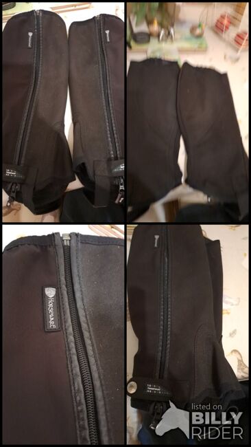 Horseware black synthetic suede chaps size large regular ladies, Tracey hunter, Other, Rillington, Image 6