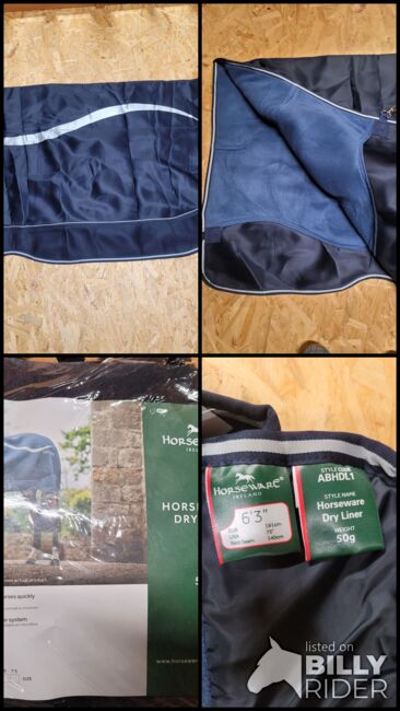 HORSEWARE Unterdecke Dry Liner blau 140cm NEU, privat, Horse Blankets, Sheets & Coolers, friedrichsthal, Image 5