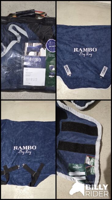 Horseware Rambo Dry Rug navy L, Horseware Dry Rug, Jacqueline, Horse Blankets, Sheets & Coolers, Oststeinbek, Image 5