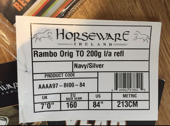 Horseware Rambo Original Turnout 200g medium 155cm neuwertig, Horseware Rambo, J. Meutzner , Derki dla konia, Image 15