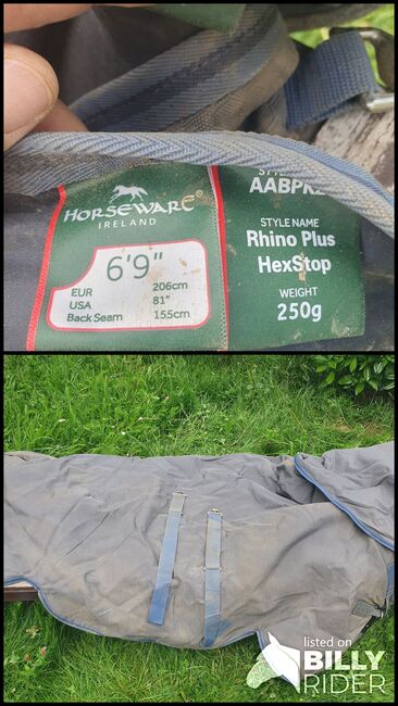 Horseware Rhino Plus Hex Stop Vari-Layer, 155cm, 250g, Horseware Rhino Plus Hex Stop mit Vari-Layer System, Joana Häcker, Horse Blankets, Sheets & Coolers, Altenriet, Image 3