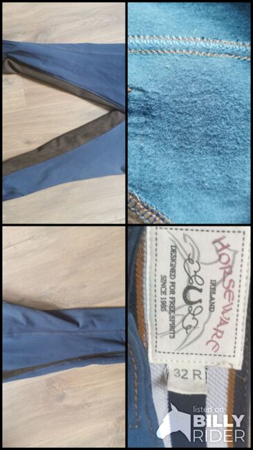 Horseware winter Reithose 42 blau braun, Horseware Full seat breech winter, Wischiwe, Breeches & Jodhpurs, Norderstedt, Image 5