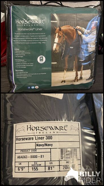 Horseware Liner 300 g Größe 155, Horseware, T. Schülemann, Horse Blankets, Sheets & Coolers, Oberhausen, Image 3