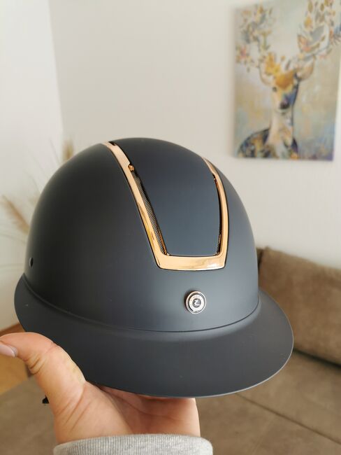 Horze Atmos metallic Reithelm navy/Rosegold 58-60, Horze Atmos , Christina, Riding Helmets, Machern