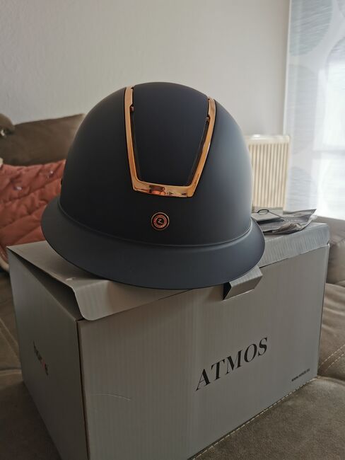 Horze Atmos metallic Reithelm navy/Rosegold 58-60, Horze Atmos , Christina, Riding Helmets, Machern, Image 4