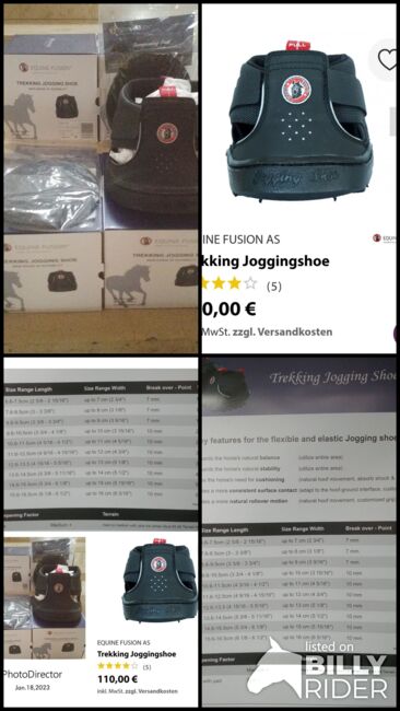 Hufschuhe Equine Fusion Gr.16, Equine Fusion Trekking, Fiedler, Hoof Boots & Therapy Boots, Schlüsselfeld, Image 5