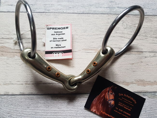 HS Sprenger Wassertrense aus Argentan 13,5 *NEU*, HS Sprenger , Die Schatzkiste für Pferd & Reiter (Die Schatzkiste für Pferd & Reiter), Horse Bits, Neubrunn, Image 2